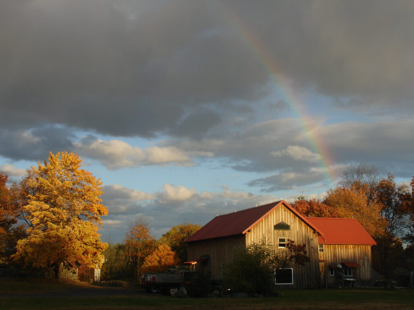 Beautiful Rainbow Seen On Clouds